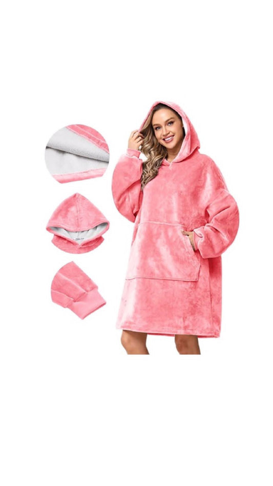 MAXI POLERON ROSADO