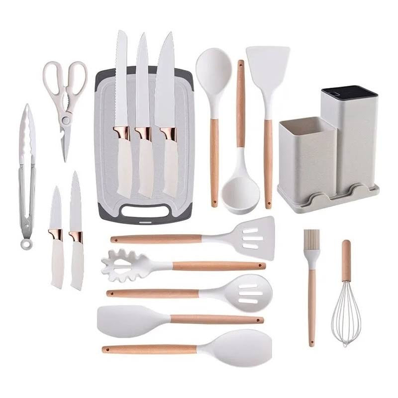 SET UTENSILIOS BLANCO